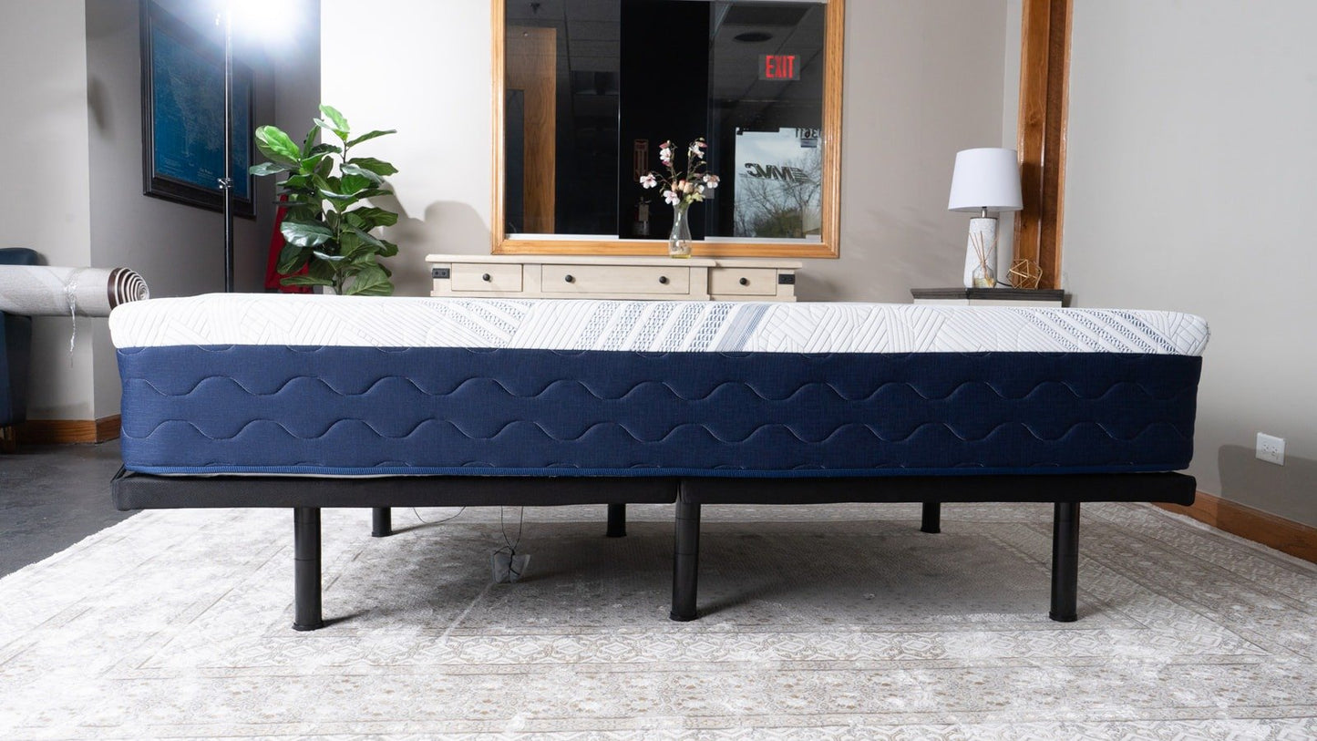 Snuz Gray Stone 11" Medium Firm Mattress Made in USA, Medium Plush Comfort with AdaptaFlex™ Pocket Coil Support, Breathable Stretch Knit Fabric, CertiPUR-US® Certified, Compressed Mattress