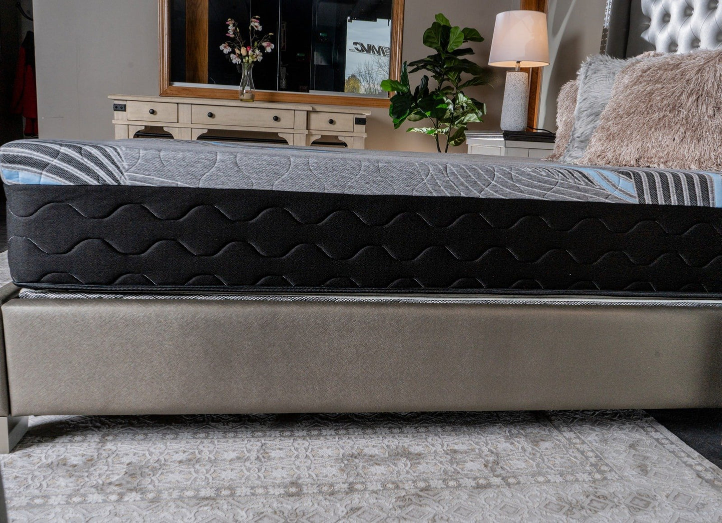 Snuz Evening Shade 12” Memory Foam Mattress, Medium Firm – Gel-Infused Cooling Foam, CertiPUR-US Certified