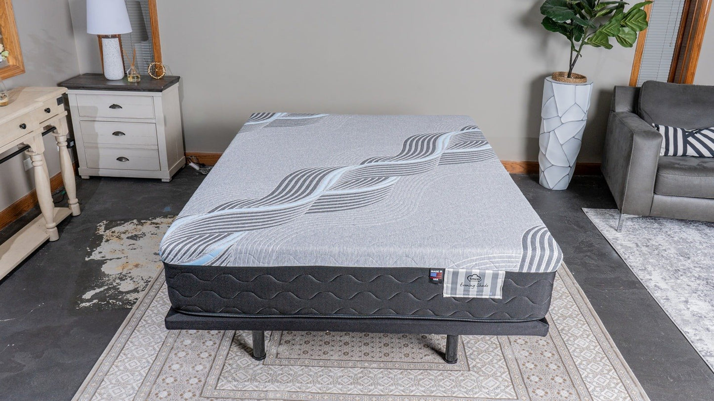 Snuz Evening Shade 12” Memory Foam Mattress, Medium Firm – Gel-Infused Cooling Foam, CertiPUR-US Certified