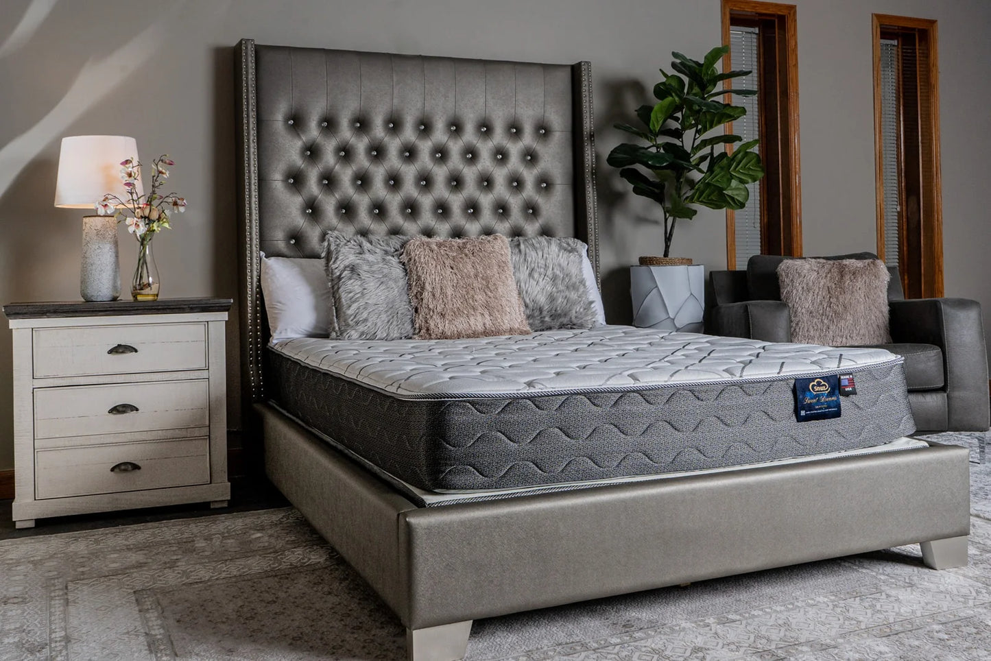 Snuz Sweet Dreams 9" Hybrid Mattress, Medium Plush - Made in USA with AdaptaFlex™ Pocket Coils, Duet Soft Quilted Panel, CertiPUR-US® Certified, Breathable Knit Cover