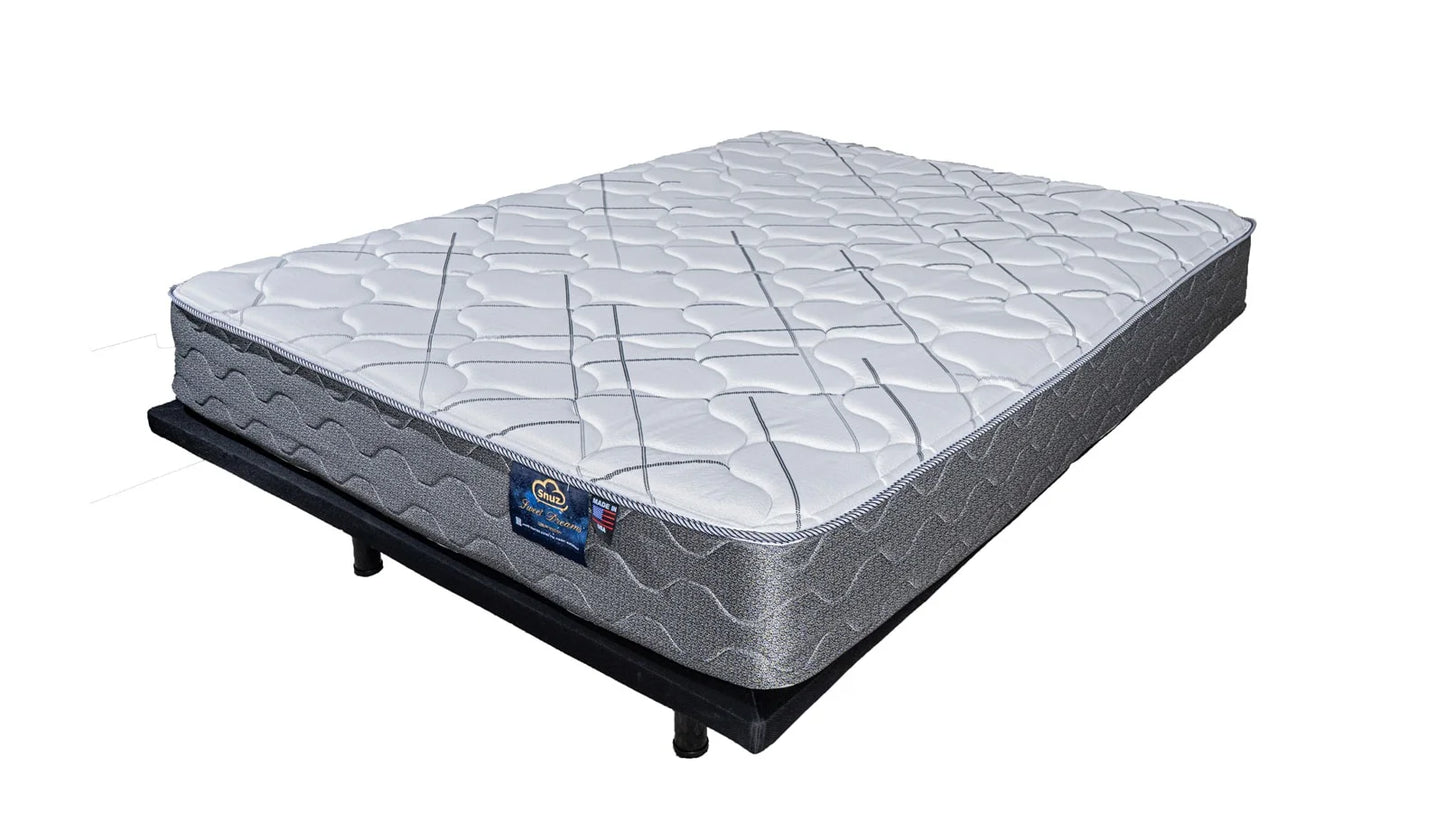 Snuz Sweet Dreams 9" Hybrid Mattress, Medium Plush - Made in USA with AdaptaFlex™ Pocket Coils, Duet Soft Quilted Panel, CertiPUR-US® Certified, Breathable Knit Cover