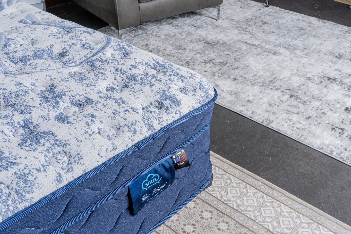 Snuz Blue Island 14” Euro Top Medium Plush Comfort with AdaptaFlex™ Pocket Coil Support