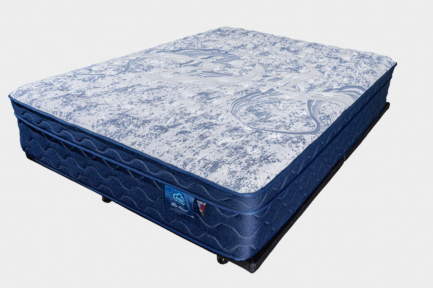 Snuz Blue Island 14” Euro Top Medium Plush Comfort with AdaptaFlex™ Pocket Coil Support